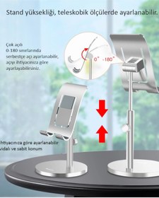 Resim Mühlen Be095 Ayarlanabilir Ergonomik Alüminyum Telefon Ve Tablet Standı 