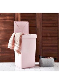 Resim Geseus Motek Tekli 40 Lt Kirli Çamaşır Sepeti+çamaşır Selesi Ikili Set, Çeyiz Seti Pudra Pudra 