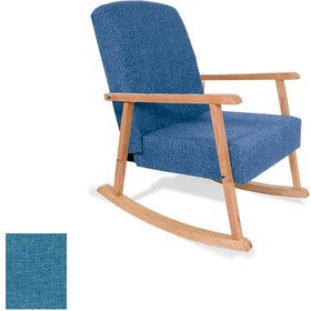 Resim Sallanan Koltuk - Keten Mavi Çok Renkli 