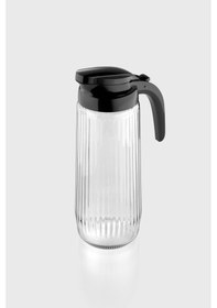 Resim Renga Beluga 1500 Ml Siyah Kapaklı Gravürlü Cam Sürahi 111021 