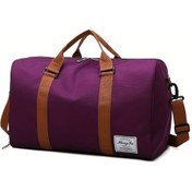 Resim Dashanshop King's Inn Büyük Kapasiteli Mor Bagaj Hafif Hafta Sonu Seyahat Çantası Mor 