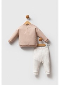 Resim U.s. Polo Assn Kız Bebek Kahverengi Takım Kahverengi 