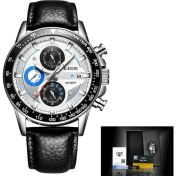 Resim Hanyang Gümüş Mavi L Lıge Moda Kuvars Spor Izle Erkekler Iş Tam Çelik Saat Erkek Saatler Üst Marka Lüks Su Geçirmez Izle Relogio Masculino (Yurt Dışından) 