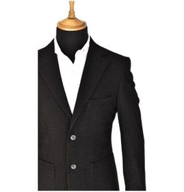 Resim Erkek Tek Spor Ceket Çift Yırtmaçlı Gofre Bgl-st03587 001 