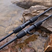 Resim 1.8m Karbon Fiber Spincasting Çubuğu - M-Action, Siyah, Ultra-Sert, Uzun Atış Mesafesi, Hafif, Yüksek Dayanıklılık, Ağır Açık Su Balıkçılığı İçin İdeal, Açık Su Balıkçılığı Ekipmanı | Zarif Siyah Kaplama | Pürüzsüz Atış Çubuğu 