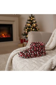 Resim NELİ Christmas Temalı Unisex Panduf %100 Pamuk 