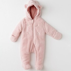 Resim Andywawa Kışlık Kız Bebek Tulum Kozmonot Pramsuıt Welsoft Mon Petit Amour Pembe - Pembe / 3-6 Ay 