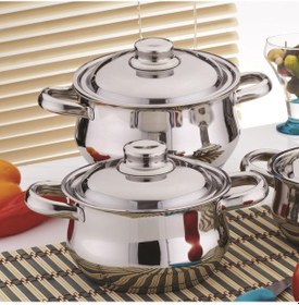 Resim Gülsan Çelik Dide Güveç Tencere Set 3 Lü 14/16/18Cm 