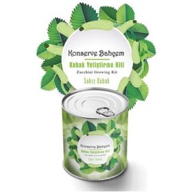 Resim Adataque adatak® Konserve Bahçem Evde Konservede Sakız Kabak Yetiştirme Kiti 