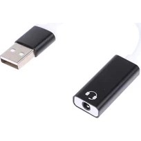Resim Keepro Mikrofonlu Kulaklık USB Çevirici USB Ses Kartı 7.1 Tek Girişli USB Ses Kartı 