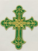 Resim karantuhafiye Haç Arma Peç Ütü Ile Yapışan Nakış Arma 20*16,5 Cm 