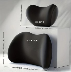 Resim Sunshine022 Pembe Bel Desteği Araç Başlık Yastığı Uzun Yol Konforu Çıkarılır Yıkanabilir 