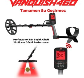 Resim Minelab Vanquısh 460 Izmit Dedektör Metal Altın Define Arama Dedektörü Multi-Iq Su Geçirmez 