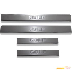 Resim Golf 4 HB 5D\u002FSW 1998-2004 Kapı Eşiği 4 Parça Paslanmaz Çelik 