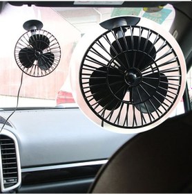 Resim Vantuzlu Oto Vantilatör Fan Çakmaklık Giriş 12v 5 İnç 