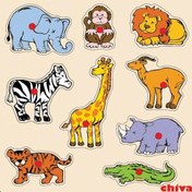Resim CS-1009 SAFARİ HAYVANLARI AHŞAP YAPBOZ 