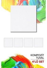 Resim 9x9 Cm Pres Kompozit Tuval 6'lı Paket 1 Adet 