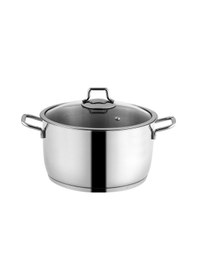 Resim Nehir Silver Klasik 8 Parça Çelik Tencere Seti 