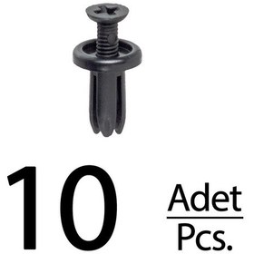 Resim Toyota Avalon Camry Matrix Corolla İçin Tampon Klips - 10 Adet 1 Adet / Siyah 