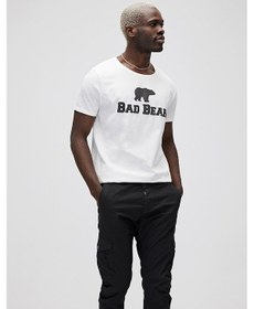 Resim Bad Bear Erkek Logo Baskılı T-Shirt 19.01.07.002 Beyaz 