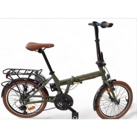 Resim Carraro Flexi 121 Katlanır Bisiklet 21 Vites Mat Haki-bakır 