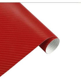 Resim AUTOFOLYO Kırmızı Karbon Fİber Kaplama Folyo 63 Cm X 1 Metre 