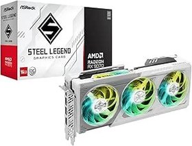 Resim Radeon RX 9070 Steel Legend OC 16 GB 256 Bit RDNA 4 FSR 4 AMD Ekran Kartı - RX9070 SL 16GO 