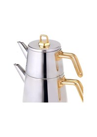 Resim Jumbo Doha Titanyum Gold Çaydanlık 