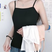 Resim 3 adet Kadın Kolsuz Atlet - Esnek Polyester-Spandeks Karışımı, Dar Kesim Hafif 160gsm, Düz Renkler (Siyah/Beyaz/Pembe) Yazlık Katman ve Günlük Giyim için 