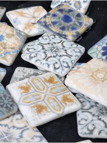 Resim Atölye Öğretmenim Cam Mozaik (500 GR 35 ADET TAŞ) Karışık Desen 1taş 4*4 Cm 