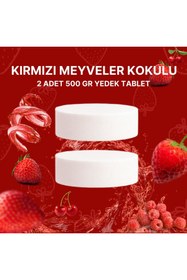 Resim Saban 2x500 Gram - Kırmızı Meyve Kokulu, Nem Alıcı Rutubet Ve Küf Önleyici Yedek Tablet 