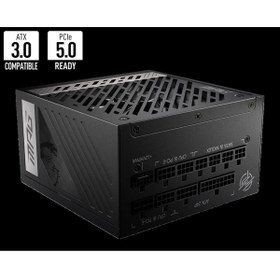 Resim MSI Mpg A1000g Pcıe5 1000w 80 Gold Power Supply 