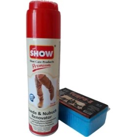 Resim Show Süet Nubuk Sprey Natural Renksiz 250 ml Ve Temizleme Süngeri 