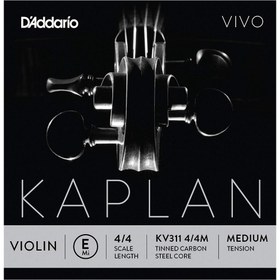 Resim D'Addario KV311 Kaplan Vivo 4/4 R Keman Teli (Mi) 