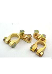 Resim 1 Takım Akü Kutup Başı Pirinç Kelepçe Artı Ve Eksi Set 