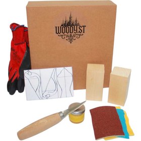 Resim Woody.st Ahşap Kuş Oyma Kendin Yap Hobi Seti – Başlangıç İçin Her Şey Dahil Oyma Kiti 