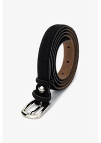 Resim Valmenti Kadın Hakiki Deri Siyah Süet Kemer 907 K78 Bn Kmr Sk24-25 Sıyah Suet Siyah 