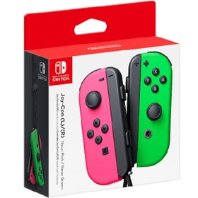 Resim Nintendo Switch Joy-con Controller Yeşil-pembe 