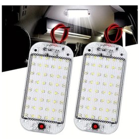 Resim Honeybeeshop Kamyon Ve Karavan İcin Mertturm 2 Adet Led Ic Aydinlatma 12v Acma Kapama Dugmeli 10w 48 Led Kampci Romorklari Ve Tekneler İcin Ideal 