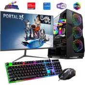 Resim ROGAME I5 12400f 16gb Ddr4 480ssd 8gb Rx580 24" Monitörlü Oyun Bilgisayarı 