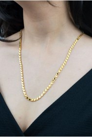 Resim İdeal Sarraf 14 Ayar Altın Pul Zincir Kolye 60 Cm KLYP0003 