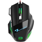 Resim Bajeal G5 Kablolu Oyun Faresi Rgb Oyun Faresi 7 Tuşları Ergonomik Fareler Pc İçin 4 Vitesli Ayarlanabilir Dpı G5 
