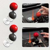 Resim Araba Motoru Start Stop Düğmesi Kapağı, Dekoratif Evrensel Araç Kontak Aksesuarı, Joystick Benzeri Plastik Topuz, Araba Tutkunları İçin Hediye, Elektrik Gerektirmez 
