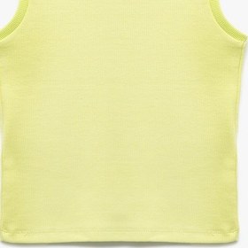 Resim Erkek Bebek Pamuklu Ribanalı Bisiklet Yaka Kolsuz Basic Atlet 