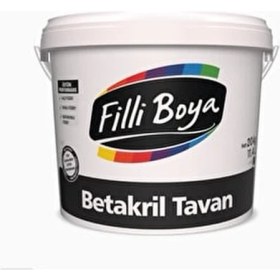 Resim Filli Boya Yeni 3.5kg Betakril Tavan Boyası Beyaz Renk Kolay Uygulama Özelliği ile 