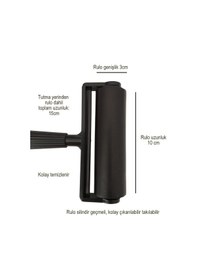 Resim Kauçuk Silindir Baskı Rulosu Siyah 10cm, Baskı Silindiri, Kauçuk Rulo, Baskı, Duvar Kağıdı 