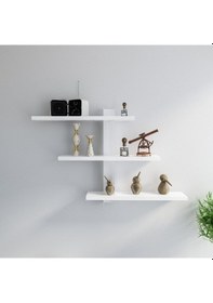 Resim Duvar Rafı Mita Beyaz 