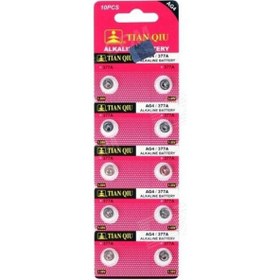 Resim Mestore Tıanqıu Ag4 LR626/377 Alkalin 10'lu Düğme Pil 