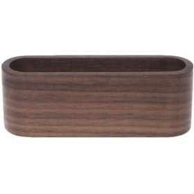 Resim Ahşap Masa Kartvizit Ekran Standı Notu Tutucu Saklama Kutusu Organizatörü, Size:black Walnut Color 