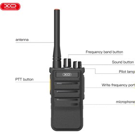 Resim Xo 2'li El Telsizi,1200mAh Batarya,Açık Alanda 3-4km,Kapalı Alan 0,5-1km Menzil,Kanal Seçimi,VOX,DJJ01 